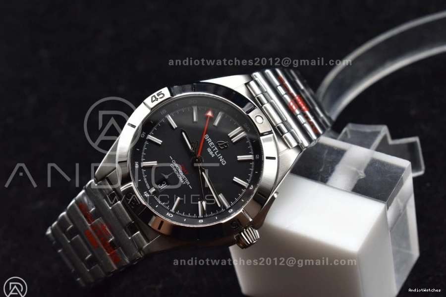 Black 1:1 UrbanStyle Factory Best Dial SS Bracelet GMT Breitling 530 Automatic On 40mm BLS A Chronomat Edition 1104